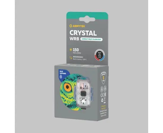Lampe Tactique Armytek Crystal WRB USB-C Blue / Red - White