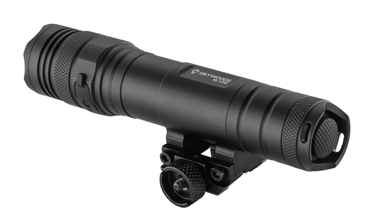 Lampe Tactique Skywoods Tactical Orghini L70192 - 1250 Lumens avec Montage Rail Picatinny et M-Lock