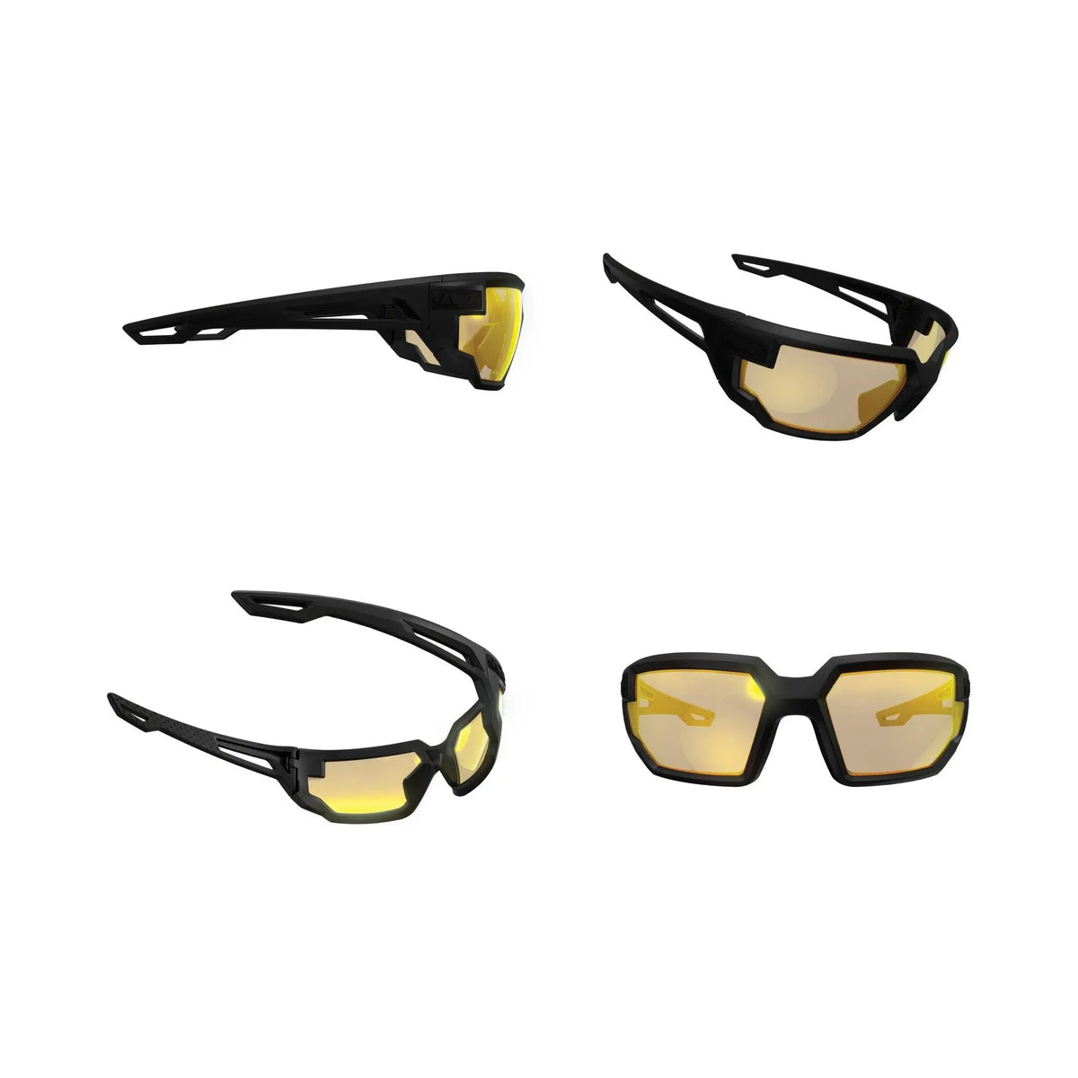 Lunettes Tactical TYPE-X verre jaune MECHANIX avec conception enveloppante, revêtement anti-buée, verres résistants aux rayures, branches ventilées, ajustement sûr et confortable, protection anti-