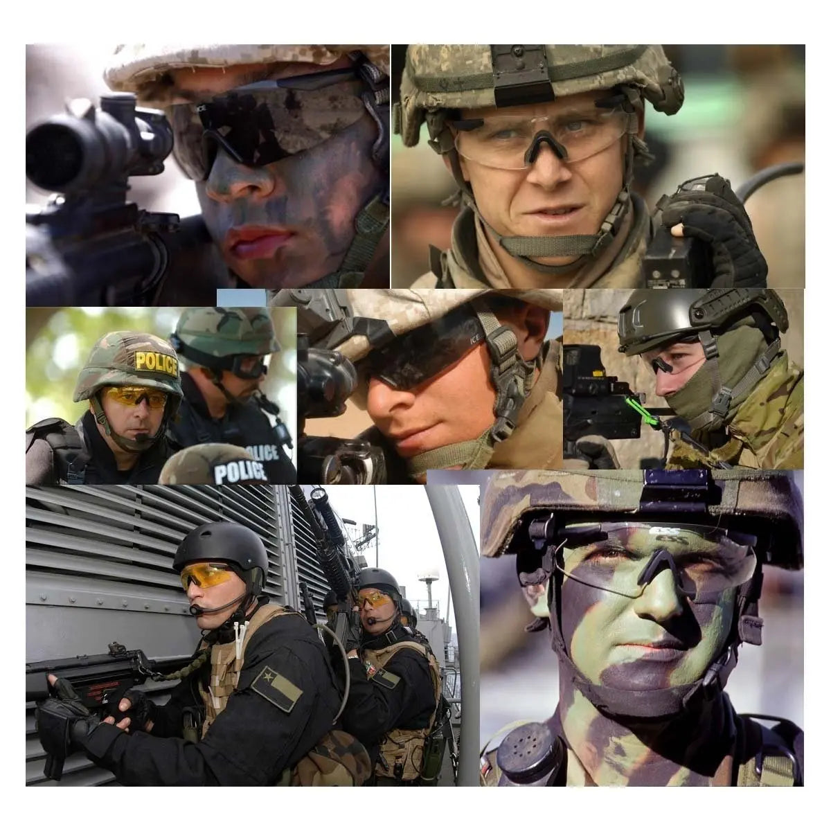 Lunettes balistiques ESS ICE 1 avec verre clair pour une protection optimale et un champ de vision non obstrué