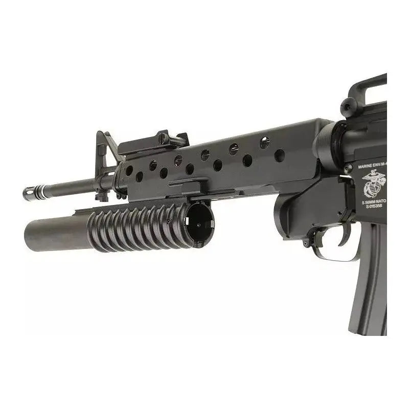 Pack complet M16 AEG 6MM SA-G02 ONE KESTREL NOIRE avec système ETU avancé, fonction de pré-accrochage programmable, protection contre les dommages et le déchargement de