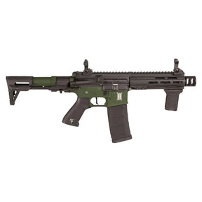 Airsoft M4 BUSHIDO REI OD SAIGO en métal, avec Hop Up, gâchette électronique et droite en aluminium, tête de piston et cylindre métalliques, nozzle métallique avec O