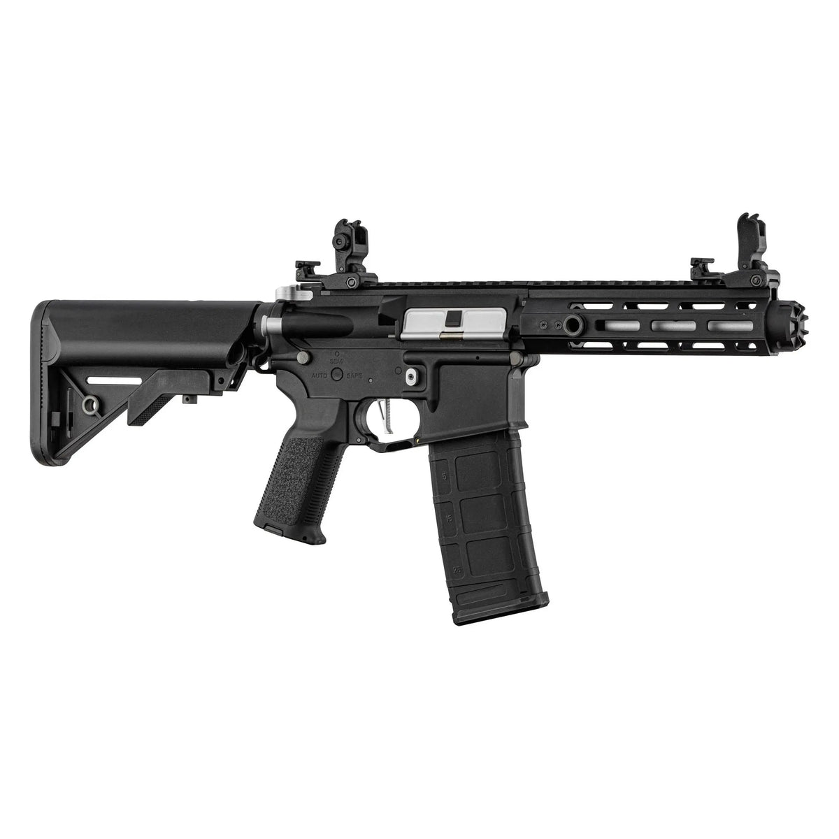 AR 15 compacte M4 LT-32 Hellion Noir/Silver avec gearbox V2 et pièces internes et externes en métal et nylon