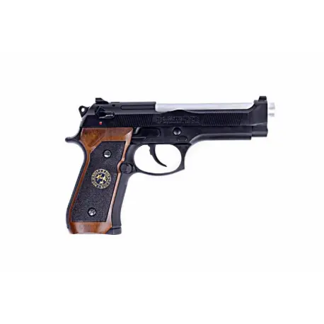 M92 Biohazard GBB WE Gaz noir avec une capacité de chargeur de 23 BBs