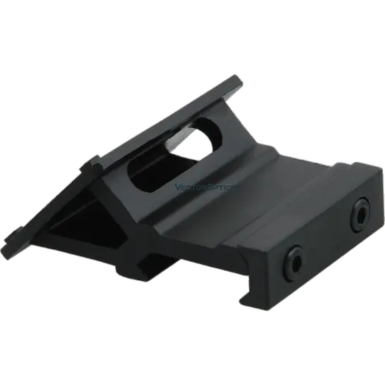 Montage déporté MOJ Offset Picatinny de Vector Optics, compatible avec les viseurs point rouge Fit Frenzy et les empreintes R.M.R, équipé d'un support Picatinny de 21