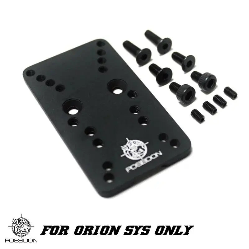 Plaque de montage optique RMR Orion/Poseidon en aluminium pour différents types de rmr avec visserie incluse