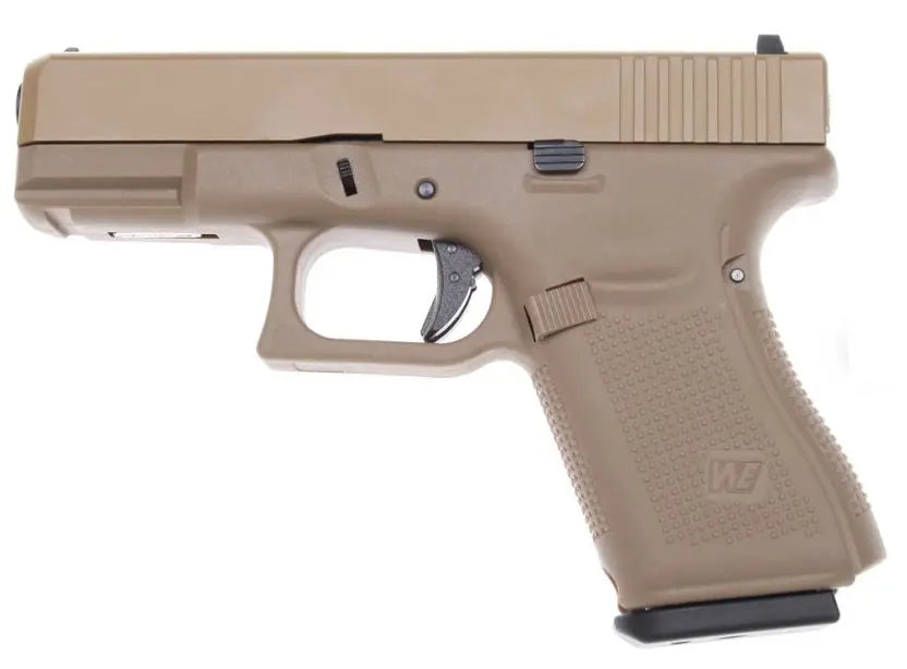 PISTOLET 6MM GAZ W19 GEN5 TAN WE