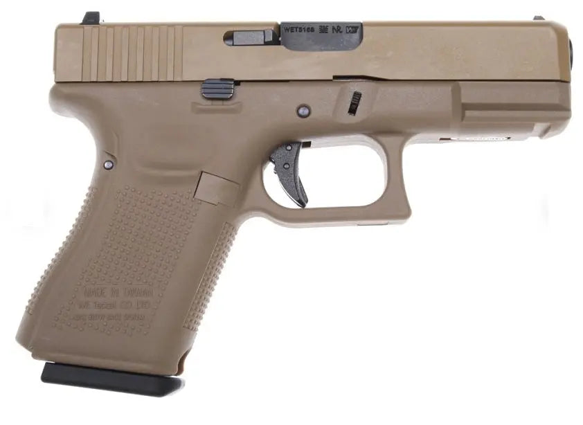 PISTOLET 6MM GAZ W19 GEN5 TAN WE