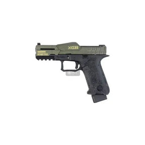 Pistolet GBB XG8-PB Poseidon avec glissière et corps en polymère renforcé, vitesse de 290-320fps, capacité de chargeur de 26 billes, et système breveté