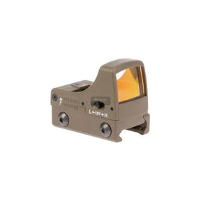 Point rouge Micro Pro Sight FDE Tokyo Marui avec illumination à deux niveaux, point rouge de 3 MOA ±40 MOA, protecteur de verre en polycarbonate, corps en aluminium 6061 et largeur de