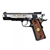Pack 1911 .45 CO2 Blowback avec 5xCO2, malette et billes, pistolet Wingun en métal plein, ajustable hop up, magazine de 16 tours, rail sous le canon,