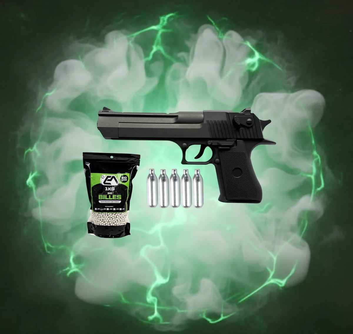 Pack type Desert Eagle Co2 + 5xCO2 + billes