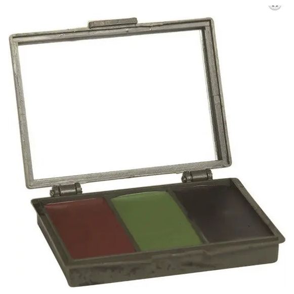 Palette grimage camo 3 couleurs avec miroir