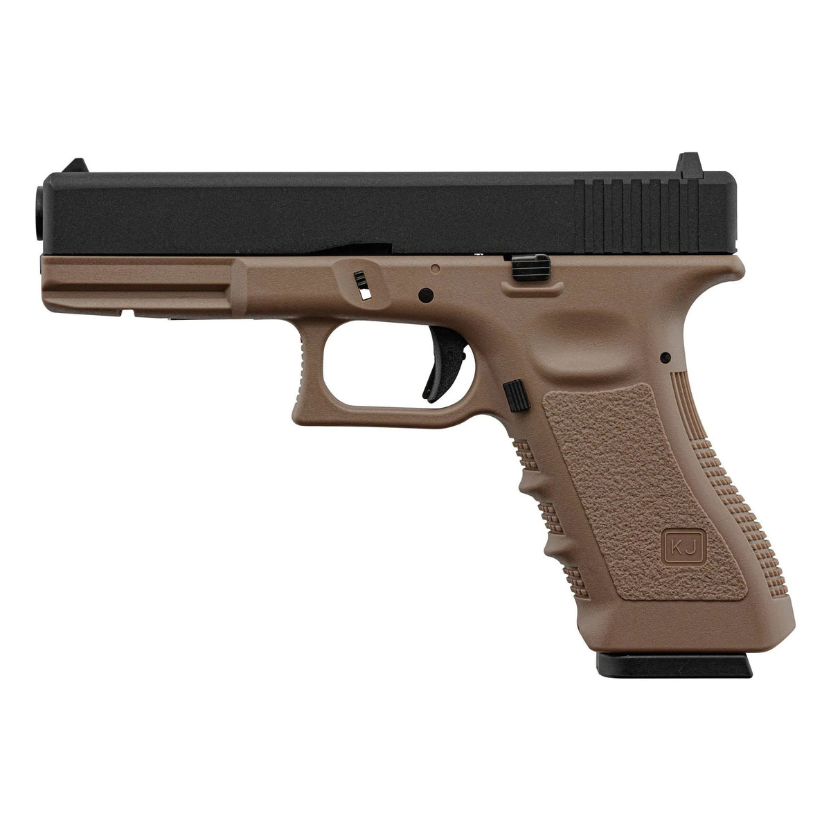 Pistolet KP 17 Gaz KJ Work Tan / Noir