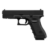 Réplique de pistolet KP 17 Gaz KJ Work avec cadre en polymère, culasse métal et rail tactique inférieur