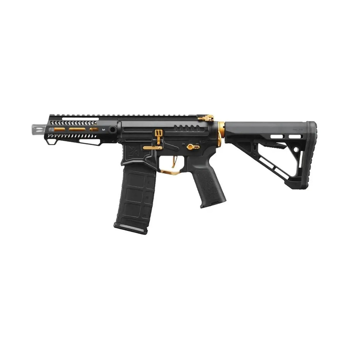 R15 mod 1 Zion Arms Gold avec garde main court, une réplique performante et réaliste sous licence R&D Precision AEG