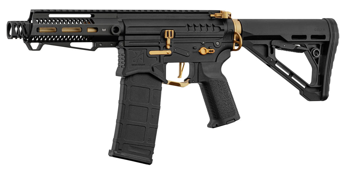 R15 mod 1 Zion Arms noire et or garde main court