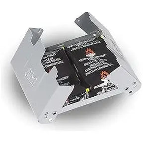 Réchaud de camping compact et robuste ESBIT BW avec combustible sec, facile à monter et idéal pour chauffer les aliments et les boissons en plein air