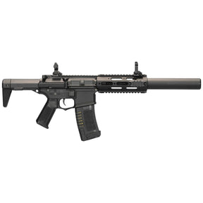 Réplique longue 6mm AM14 noir Ares, type AEG, longueur 690-790mm, corps en ABS, matériaux ABS et métal, compatible avec tous types de M4/M15, diam