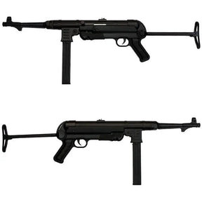 Réplique MP40 AEG 6mm pleine métal, célèbre arme allemande de la seconde guerre mondiale avec crosse repliable
