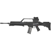 Réplique longue 6mm SA-G13V EBBR noire, modèle type G36 Specna Arms avec gearbox pour un jeu réaliste