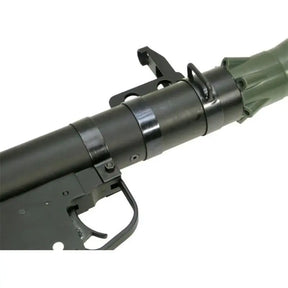 Réplique Airsoft lance roquette RPG-7 en métal et faux bois pour tirer des grenades airsoft à gaz 40mm
