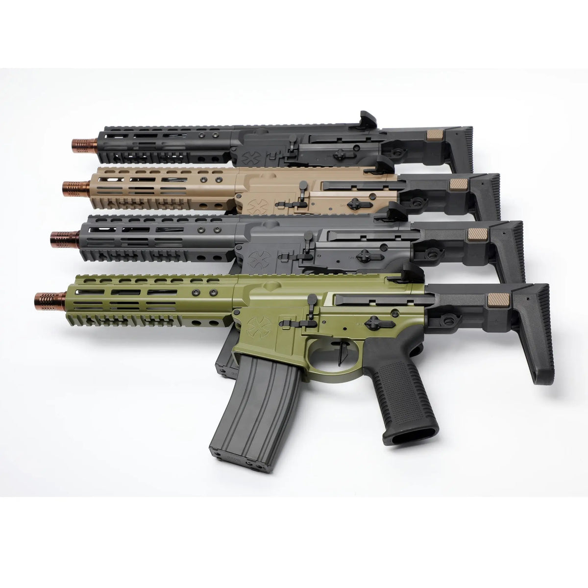 Réplique GBBR MWS Ghetto Blaster NOVESKE 7 pouces Noir avec fonctionnement Gaz Blowback et système MWS compatible