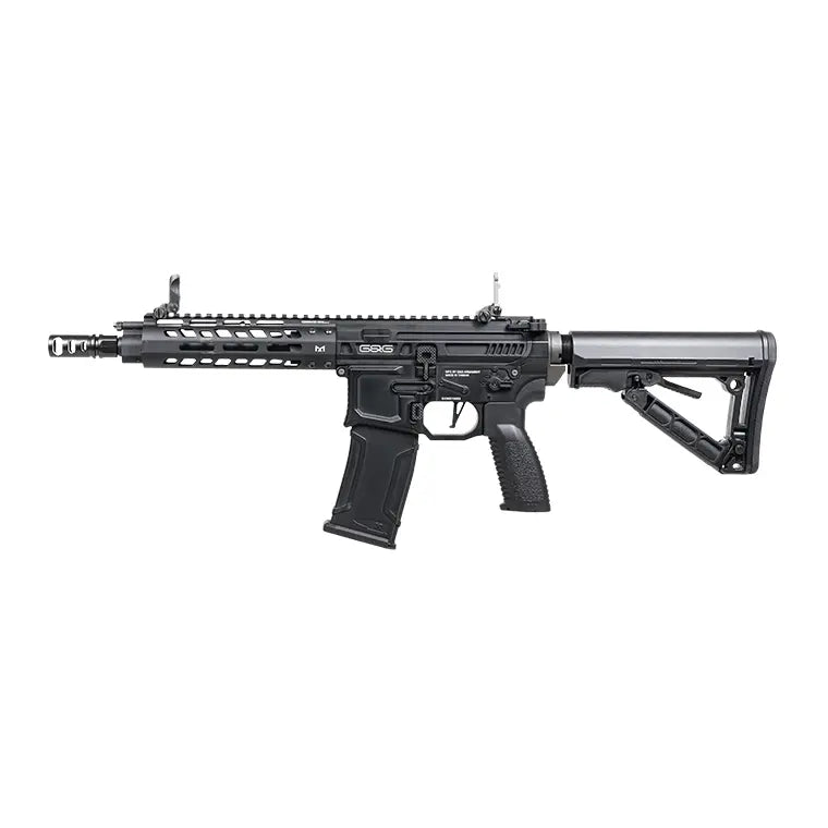 Réplique G&G MGCR 556 GBBR 7 en gaz, avec corps usiné CNC, culasse en aluminium, ensemble de marteaux en acier et fonctionnement Hop Up réglable, en