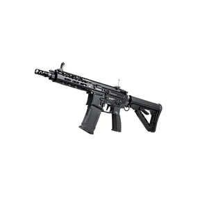 Réplique futuriste G&G MGCR 556 GBBR 7 à gaz avec corps usiné CNC, culasse en aluminium et ensemble de marteaux en acier pour une fiabilité optimale, couleur