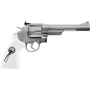 Réplique de revolver Smith & Wesson 629 Trust Me en métal, double action, avec plaquettes de crosse style ivoire et sécurité manuelle