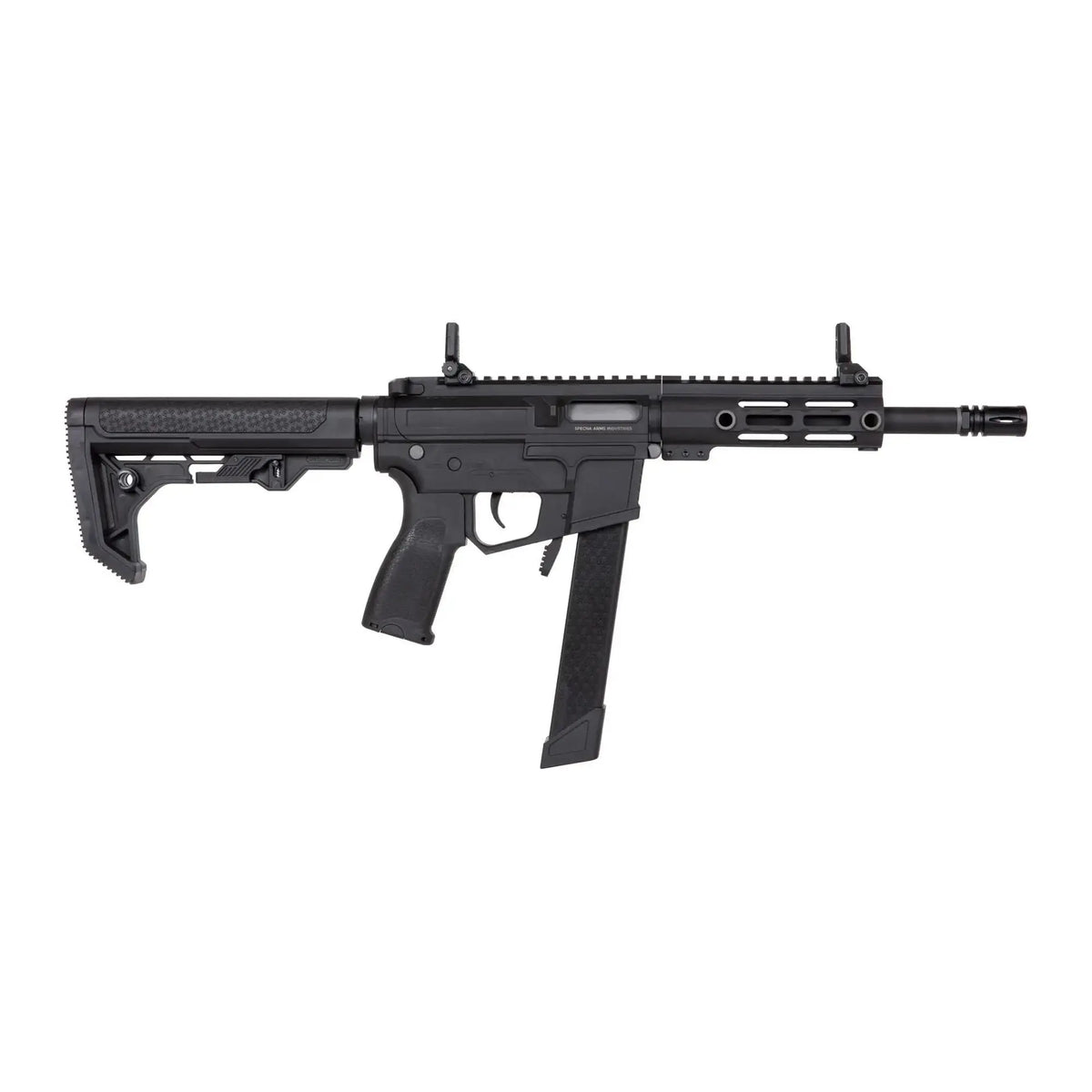 Specna Arms SA-FX01 FLEX NOIR AEG, pistolet mitrailleur M4 avec chargement 9MM, garde main M-LOK, poignée et crosse ergonomiques