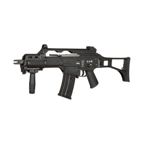 SA-G12 type G36 EBB Carbine Noire Specna Arms avec 380 FPS, Gearbox v3, capacité de chargeur de 350 et système de changement rapide de ressort