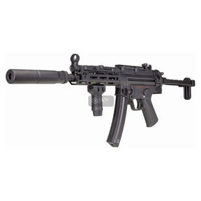 SECUTOR VIRTUS XI AEG, type MP5 avec silencieux, crosse rétractable et gâchette électronique