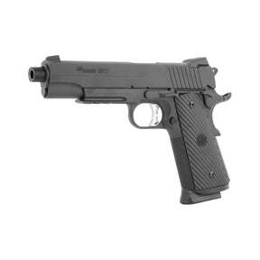 SIG SAUER Pistolet CO2 1911 Tacops, réplique airsoft avec marquages officiels, corps métal et fort recul, système hop-up réglable, canon externe avec filet