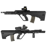 SSR77 A2 – Airsoft AEG 1Joules Novritsch avec récepteur en nylon robuste, unité de déclenchement électronique programmable, chambre Hop-Up CNC, système d'échange