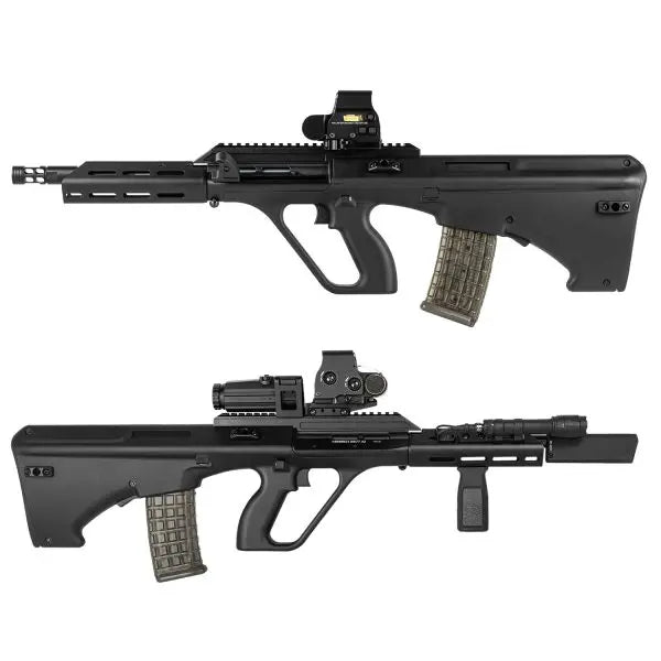 SSR77 A2 – Airsoft AEG 1Joules Novritsch avec récepteur en nylon robuste, unité de déclenchement électronique programmable, chambre Hop-Up CNC, système d'échange