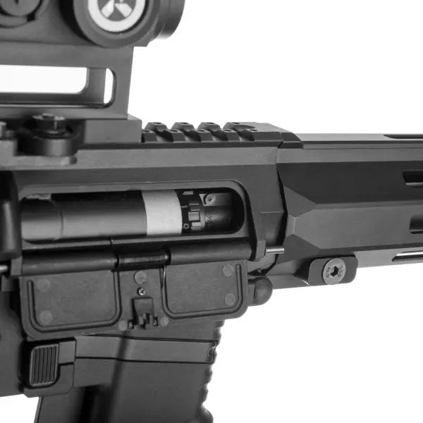 SSR9 AEG OD Novritsch airsoft gun with programmable electronic trigger unit, high-speed gears, and available in 3 colors