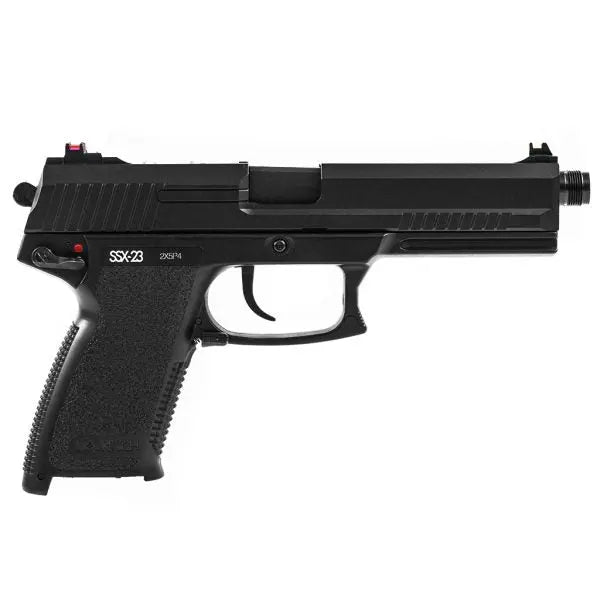 Pistolet sans retour de flamme Novritsch SSX23 avec canon intérieur précis et suppresseur modulaire silencieux