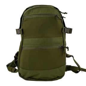 Sac à dos CVS CONQUER OD avec porte-plaques, fermetures éclair YKK et panneau latéral Molle, capacité de 15 litres