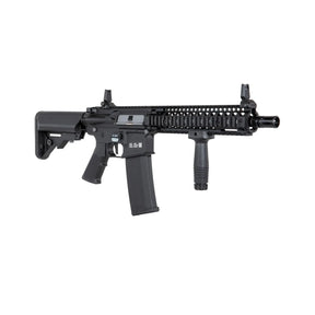 Réplique d'arme Specna Arms MK18 SA-C19 Daniel Defense HAL noire avec gravures et numéro de série individuel