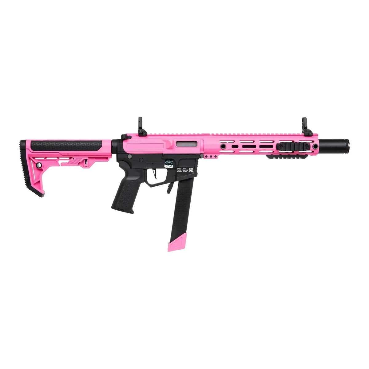 Specna Arms SA-FX02 FLEX HAL ETU ROSE, fusil airsoft avec système HAL, gearbox V2, capacité de chargeur de 275 billes, crosse réglable et puissance de 310