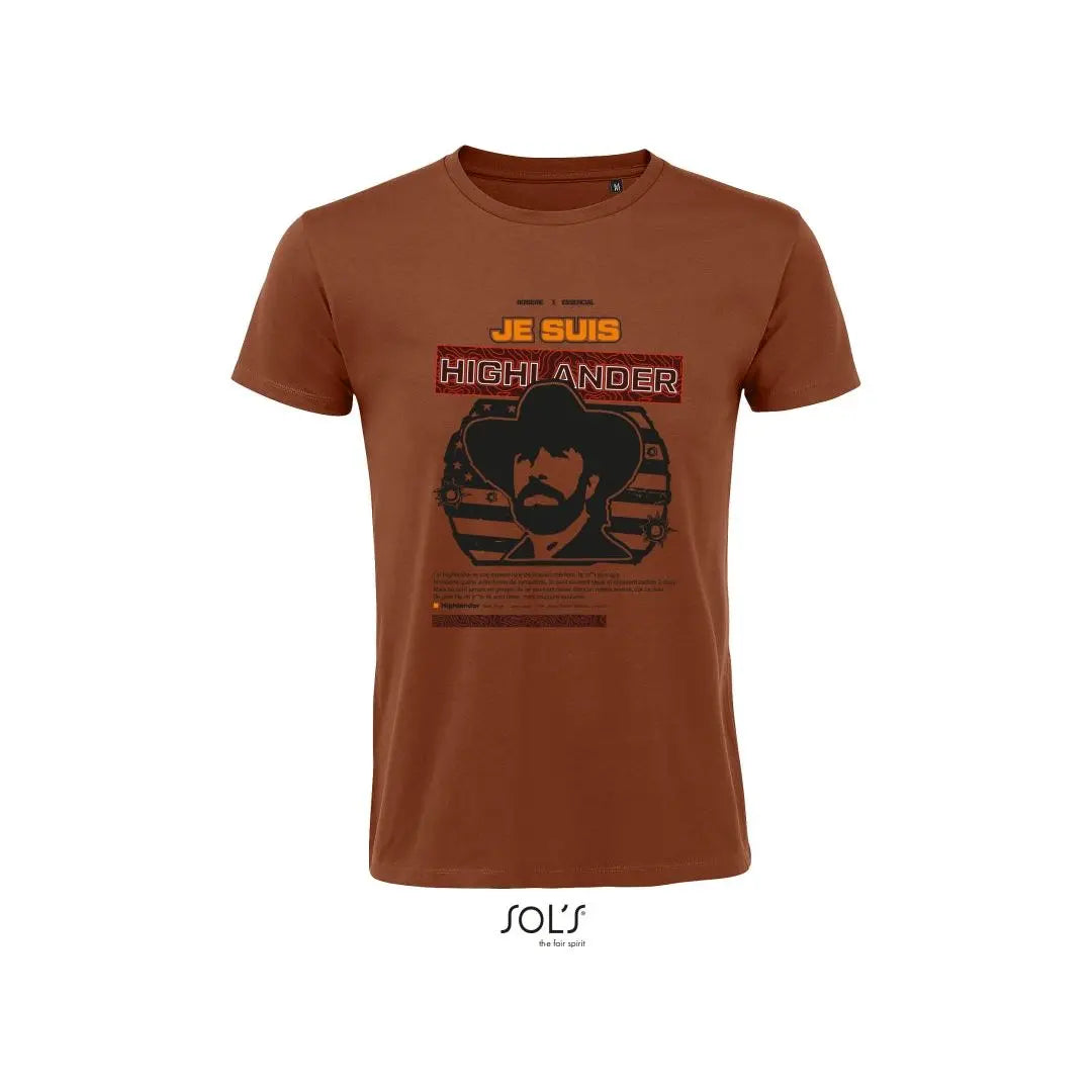 Alt tag pour T-Shirt Boiserie x EA 'Je suis Highlander' avec instructions de lavage