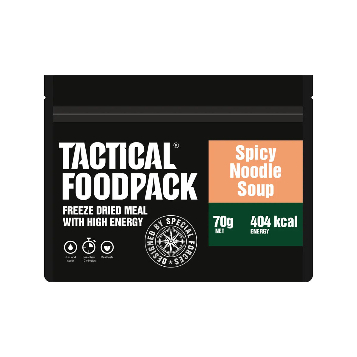 Soupe de vermicelle épicée de la marque Tactical Foodpack.