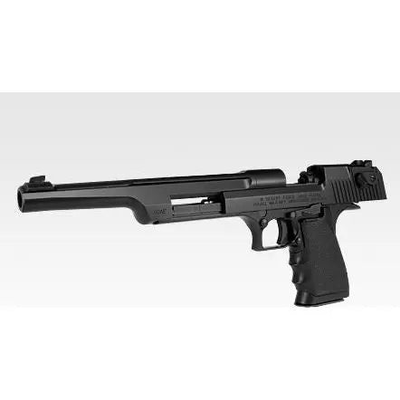 Tokyo Marui 10inch Desert Eagle .50AE Hard Kick in Black with large grip, menacing kick, and adjustable hop-up