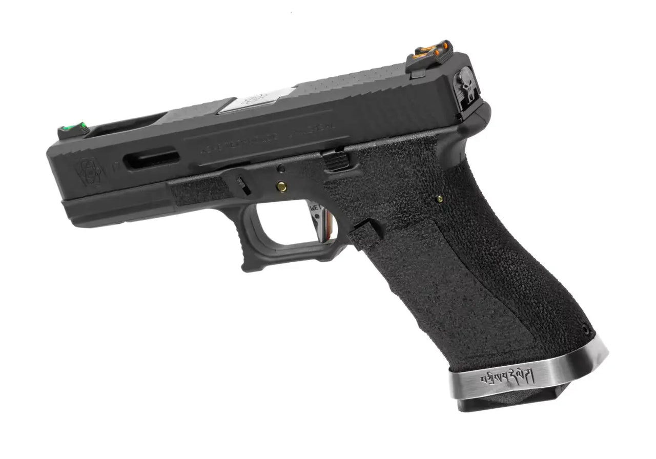 WE17 G-Force 17 BK Silver Barrel Metal Version GBB