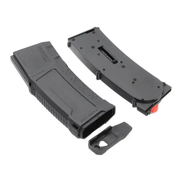 Chargeur mid-cap Strike Industries EMG pour M4 AEG, capacité de 210 billes, fabriqué par CYMA en polymère noir, calibre 6mm Airsoft