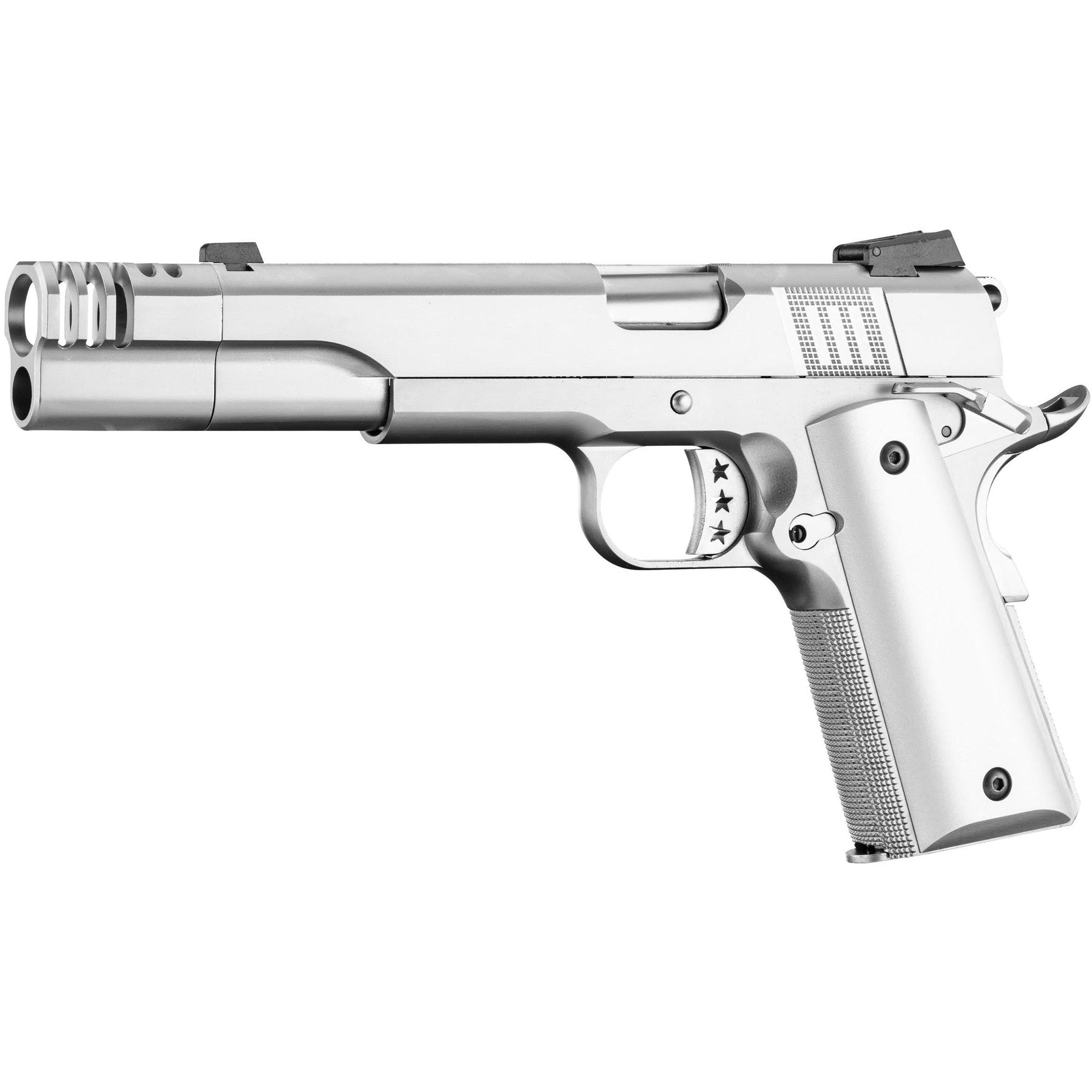 Pistolet Airgun SA P92 Stainless 4.5 mm Culasse Mobile Gaz Co2