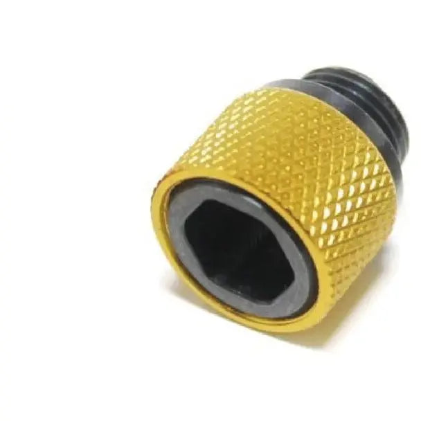 "Adaptateur silencieux Orion 11CW à 14mm CCW en or, optimisé pour un fonctionnement silencieux et efficace."