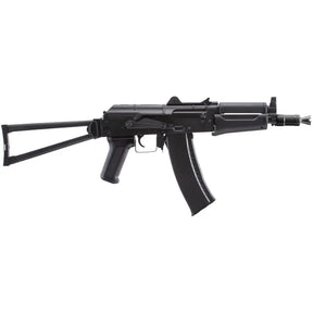 Balise alt SEO : Réplique AKS-74U noir avec gearbox V3 métal, hop-up ajustable, crosse repliable et chargeur Hi-cap 400 billes.