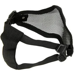Bas de masque grillagé V1 noir réglable pour protection du visage